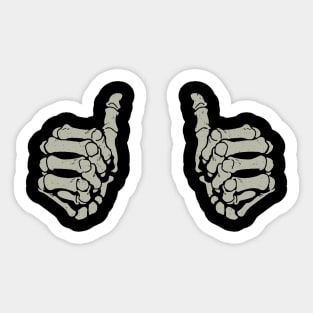 Skeleton Thumbs Up Sticker